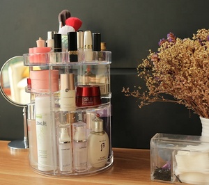 A buon mercato <span class=keywords><strong>Trasparente</strong></span> Chiaro Brush Holder 360 Gradi di Rotazione Acrilico di <span class=keywords><strong>Trucco</strong></span> Dell'organizzatore - Product Image 6