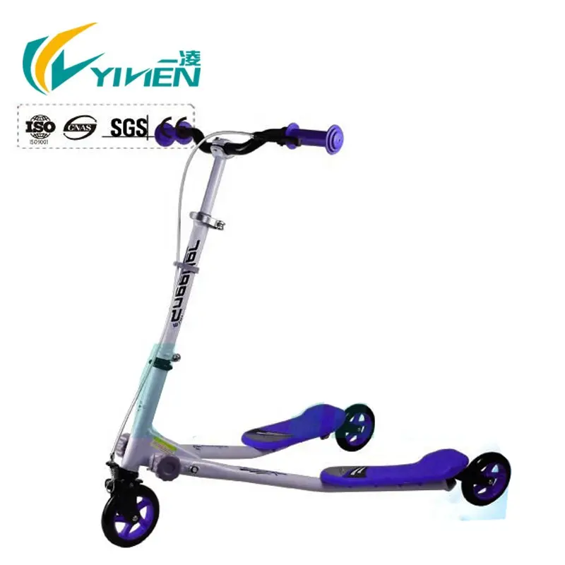 Três rodas swing scooter dobrável tri