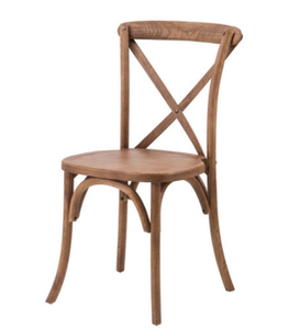 เก้าอี้แบบไขว้สำหรับงานแต่งงานทำจากไม้เนื้อแข็งซ้อนกันได้สำหรับรับประทานอาหาร - Product Image 4