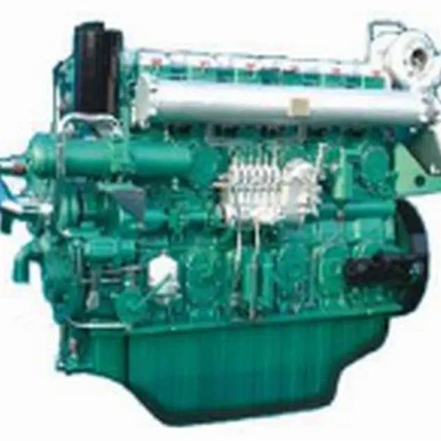 Motor diesel YC6C480L-C20 480hp 1000rpm de yu5000, motor principal para navegações de carga e navios de pesca