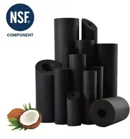 NSF Filter Air Blok Karbon Aktif Batok Kelapa Kustom Bersertifikat untuk Katrij Penyaring Air