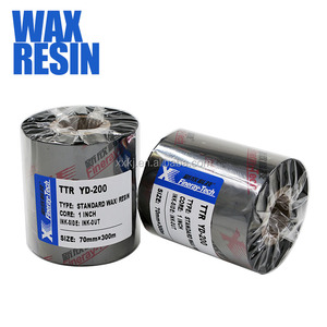 Xinxiang fineray cera resina negro blanco etiqueta fluorescente UV transferencia térmica <span class=keywords><strong>ropa</strong></span> cinta - Product Image 4