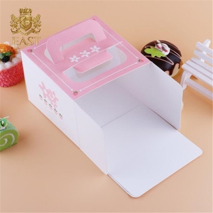 Boîte de papier de gâteau de conception personnalisée en gros écologique avec poignée pour boîte de papier de gâteau alimentaire - Product Image 4