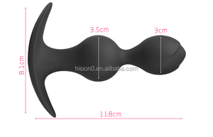 Tapón Anal de Silicona de Alta Calidad con Dos <span class=keywords><strong>Bolas</strong></span>, Inalámbrico, Suave - Product Image 5