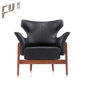 Leisure modern fabric and wooden framework office chairs - Product Image 6