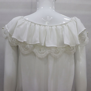 Sexy <span class=keywords><strong>sin</strong></span> mangas con cuentas Shining Made gasa blusa - Product Image 4