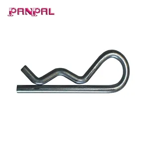 Hardened oem customized steel hairpin bsci hitch pins bsci approved factory price hot sale steel safety spring lock pin