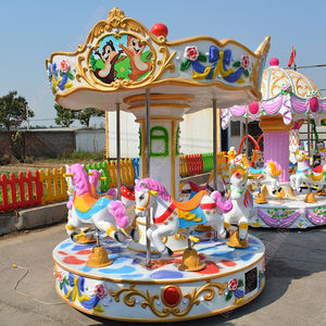 Manège à chevaux miniature pour parc d'attractions sur remorque - Product Image 3