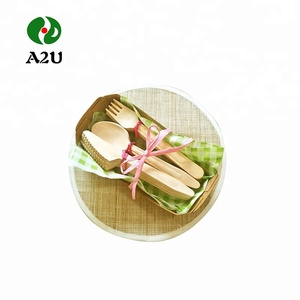 Concise Conception Petit Jetable <span class=keywords><strong>Argenterie</strong></span> Biodégradables En Bois Couverts Cuillères - Product Image 6