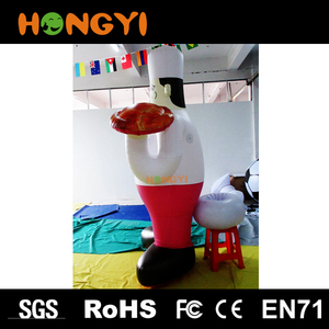 Popular gigante inflable <span class=keywords><strong>chef</strong></span> historieta modelo PVC replica inflar personas para la publicidad evento - Product Image 5