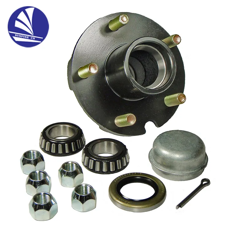 Trailer Wheel hub/ Galvanized Trailer Hub Kit /Hub Repair Kit Assembly Stud with 7/16-20 Electric brakes