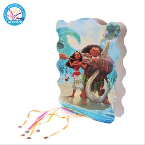 Moana-piñata con temática de Moana, juguetes para niños, suministros de fiesta, novedad de 2019