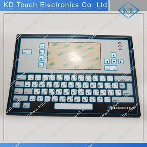 Custom good quality membrane switch keyboard with window for industrial