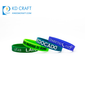 Liefern Sie umwelt freundliches, individuell mit Logo bedrucktes Silikon armband für Werbezwecke - Product Image 6