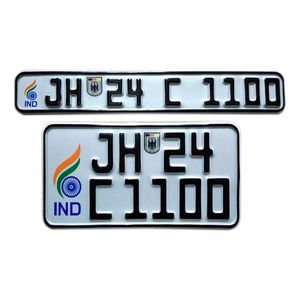 New Factory Price Aluminum european metal saudi arabia auto car License Bike Number Plate Design