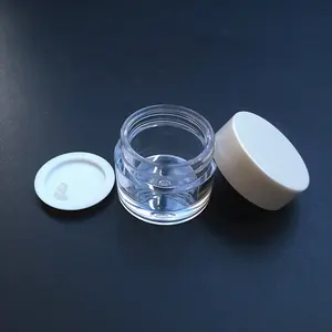 Mini pot à crème vide en plastique PETG, fabricant professionnel, 5g