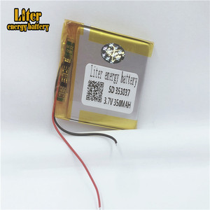Rechargeable battery lithium polymer battery battery <span class=keywords><strong>3</strong></span>,7 V 353037, 350 mah Li-ion battery's warehousing - Product Image 1