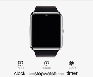 Qwd bluetooth smart watch phone GT08 for Android / ios single sim Ver 3.0 bluetooth 48*40*11.8mm touch screen - Product Image 5