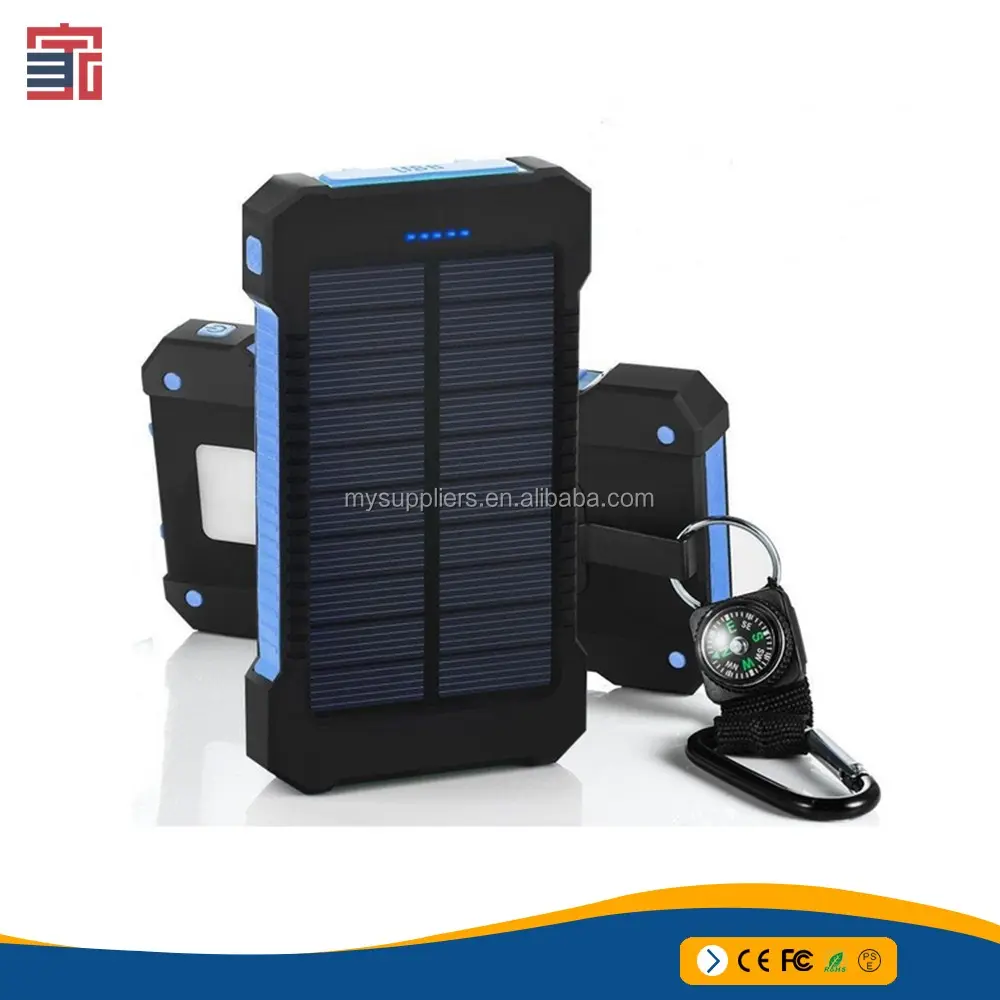 Portable Mobile 5000mah Cell Phone Solar Battery Charger,24000mah Rohs Power Bank Solar Charger Instructions