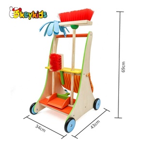 New Arrival Funny <strong>Cleaning</strong> <strong>Set</strong> <strong>Toy</strong> Wooden Kids Broom <strong>Set</strong> for Pretend Play W10D200 - Product Image 2