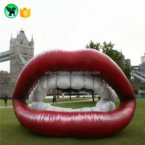 Event Decoration Happy Inflatable Mouse Replica Sexy 3m High Inflatable Lip Customized Advertising Tooth Inflatable / Teeth A994