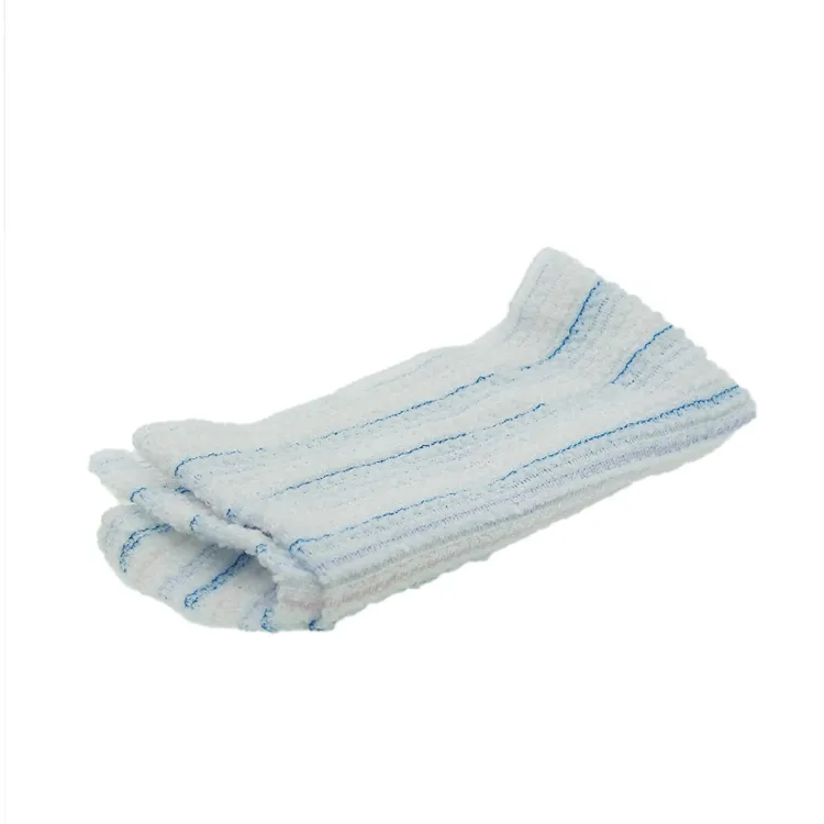 Escova de banho de nylon e poliéster, para trás, esfrega toalha de banho