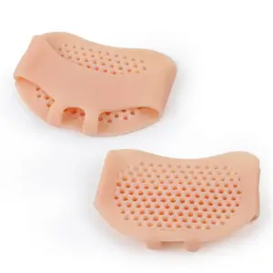 Almofadas de metatarso de silicone, almofadas respiráveis para alívio de dor nos pés e bolhas para terapia de reparo de calos pés diabetes