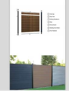 سياج خشبي مركب مقاوم للتآكل والماء، رائج المبيعات - Product Image 2