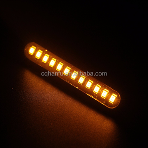 Feux de Stop arrière d'eau flottants pour motos, 1 paire, 12 feux de clignotants à <span class=keywords><strong>LED</strong></span>, bande 3528SMD, <span class=keywords><strong>plaque</strong></span> d'<span class=keywords><strong>immatriculation</strong></span>, clignotant, signalisation - Product Image 5