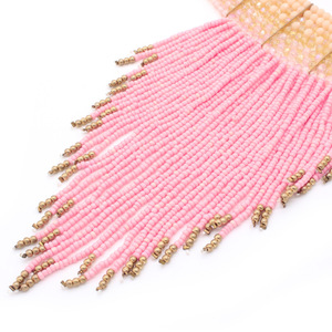 <span class=keywords><strong>Collana</strong></span> girocollo di perline di cristallo di Design intrecciato <span class=keywords><strong>stile</strong></span> <span class=keywords><strong>etnico</strong></span> a più strati di nappa lunga all'ingrosso per gioielli da donna - Product Image 5