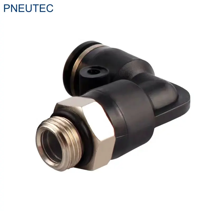 brass material PLF 8mm 1/8inch BSP elbow male/female threaded SMC plastic pneumatic pipe fitting