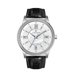 Venta caliente caso de piedra de cuero genuino correa de reloj de señora - Product Image 1