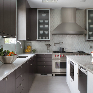 AIS-KC-415 Glossy <strong>White</strong> <strong>Kitchen</strong> Cabinets, Metal <strong>Kitchen</strong> Cabinet <strong>Accessories</strong>, Guangzhou Factory - Product Image 1