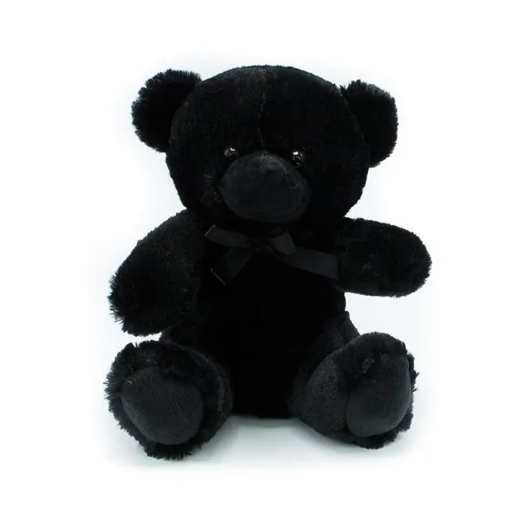 personalized plush toys custom teddy bear soft stuffed 9inch black teddy bear toy