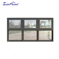 Ventana de Aluminio Triple con Diseño de Ventanas Fijas