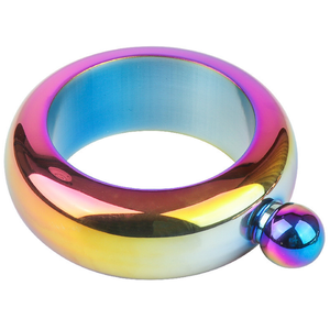 2019 vendita calda In Acciaio Inox Portatile 3.5 oz Hip Flask Holder Bere Alcool Del Braccialetto Del Braccialetto - Product Image 4