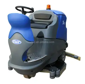 Commercial ride on large floor scrubber ,floor cleaning machine airport used scrubber