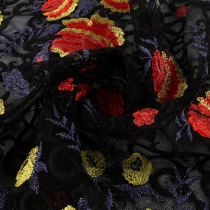 HA-15445B Chất lượng cao ưa thích lưới hoa lưới thêu vải tuyn ren vải mới - Product Image 5