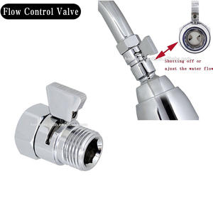 Douche Debiet Regelklep, Hoek Eenvoudige Messing Constructie Bad Water <span class=keywords><strong>Flow</strong></span> Control Douche Hoekstopkraan - Product Image 1