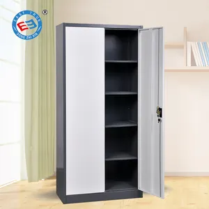 Storage Metal Cabinet Office Furniture Steel Book Rack Cabinet Metal Sliding Double Door Steel Storage Filing Cabinet