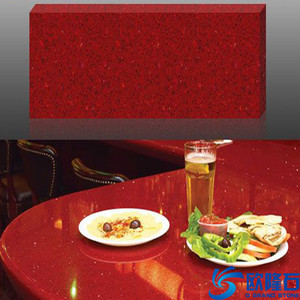 Red <strong>Artificial</strong> Sparkle <strong>Quartz</strong> Stone for Countertop - Product Image 5