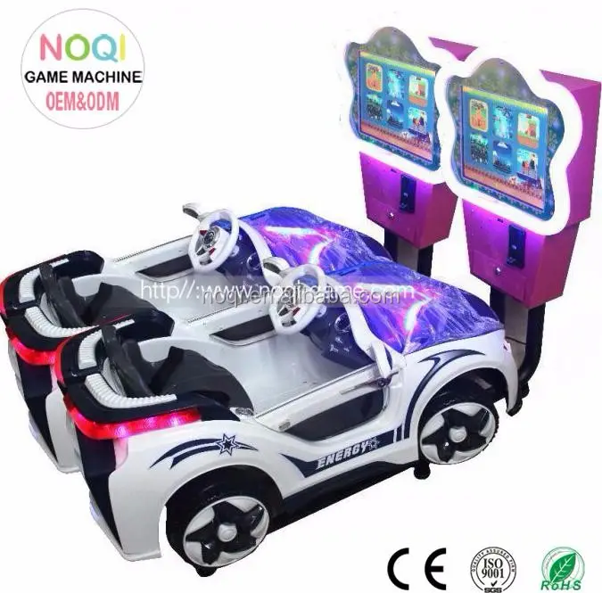 子供のためのNQK-V01コイン式3Dカーレースゲーム無料ダウンロード遊園地機器の乗り物
