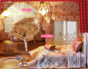 Wholesale Furniture Dollhouse Miniatures <strong>Princess</strong> Cottage Creative Gifts Wooden <strong>Doll</strong> <strong>House</strong> for Girls - Product Image 5