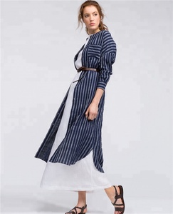 Abito Lungo in <span class=keywords><strong>Lino</strong></span> <span class=keywords><strong>Bianco</strong></span> da Donna 2022 - Product Image 2