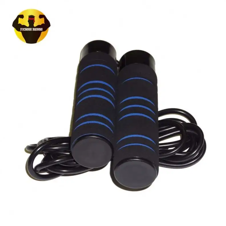 RAMBO Manufacturer Wholesale Crossfit Adjustable Heavy Wire Fast Patened Grips Jump Power Skipping Rope