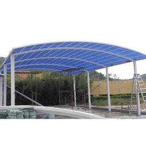 Double carport/<span class=keywords><strong>garage</strong></span> en aluminium, acier inoxydable, avec toit en polycarbonate - Product Image 6
