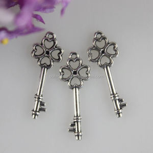 Porte-clés breloques classiques, squelette en alliage <span class=keywords><strong>de</strong></span> Zinc, pour conception <span class=keywords><strong>de</strong></span> <span class=keywords><strong>bijoux</strong></span>, pendentif, 21x9mm, fournitures pour la <span class=keywords><strong>fabrication</strong></span> <span class=keywords><strong>de</strong></span> <span class=keywords><strong>bijoux</strong></span> - Product Image 3
