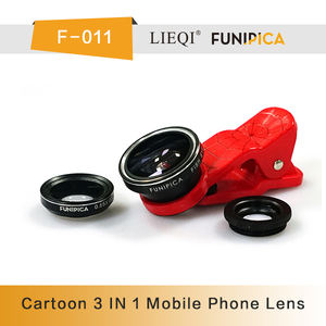 Funipica 011 3 en 1 Kit grand Angle Macro portée <span class=keywords><strong>Fish</strong></span> <span class=keywords><strong>Eye</strong></span> objectif <span class=keywords><strong>pour</strong></span> <span class=keywords><strong>iPhone</strong></span> - Product Image 4