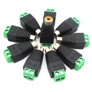 Conector de Alimentación CC Hembra con Bloqueo de Tornillo Compatible con Conector RCA CC, Conectores Duraderos - Product Image 1