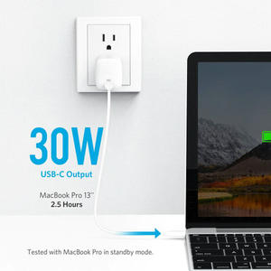 Anker — <span class=keywords><strong>chargeur</strong></span> de voyage <span class=keywords><strong>Original</strong></span> PowerPort Atom, 30W, rapide, pour <span class=keywords><strong>Macbook</strong></span> <span class=keywords><strong>Pro</strong></span>, technologie GaN - Product Image 4